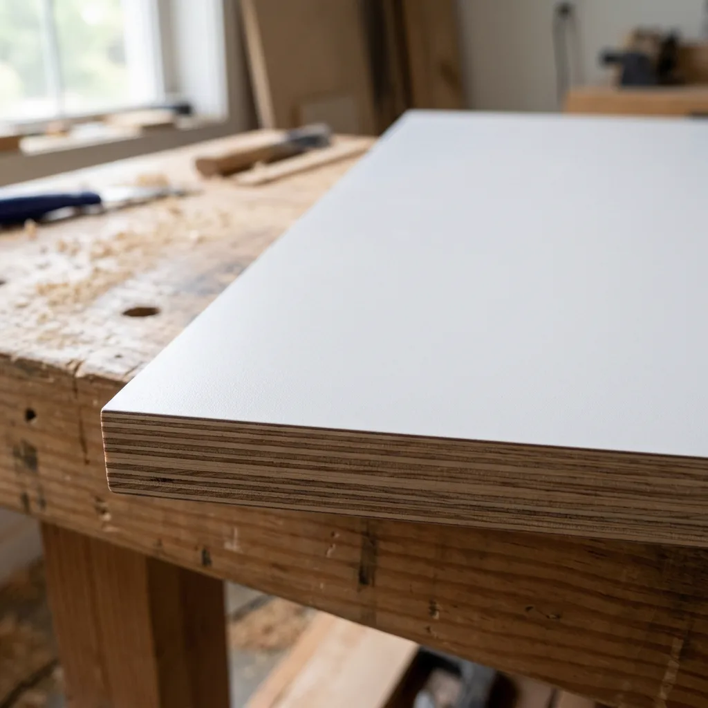 After: Smooth, clean laminate finish